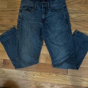 Lucky Brand Men's Dark Blue Straight Jeans 121 Heritage Slim 30/30